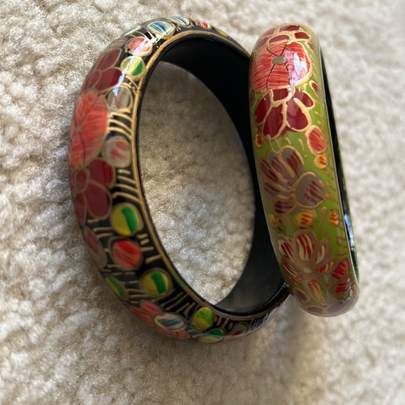 Set of Kashmiri Hand painted Bangles Brand New - Picture 2 of 7